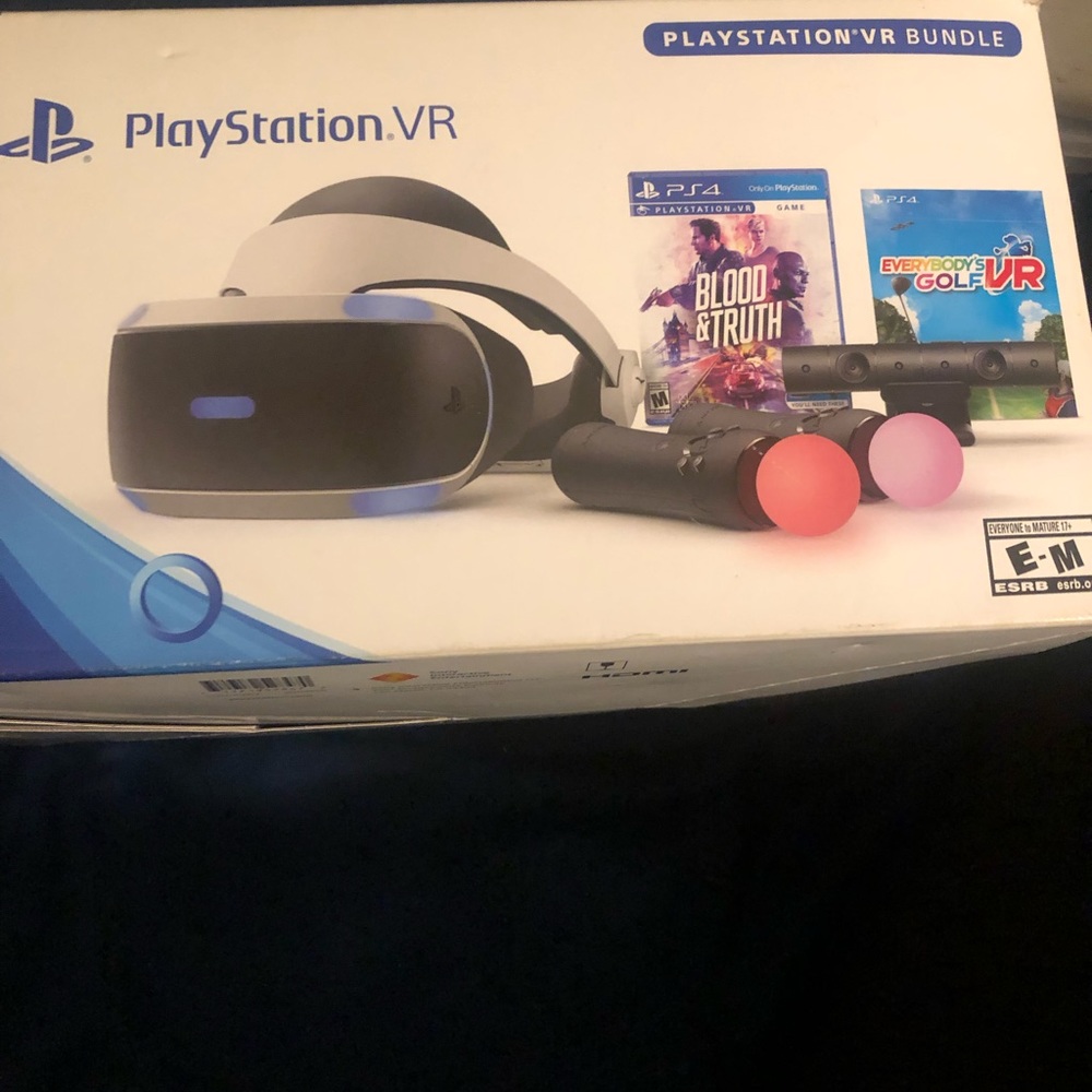 Vr with headset camera two ball remotes all wires and box  and original box